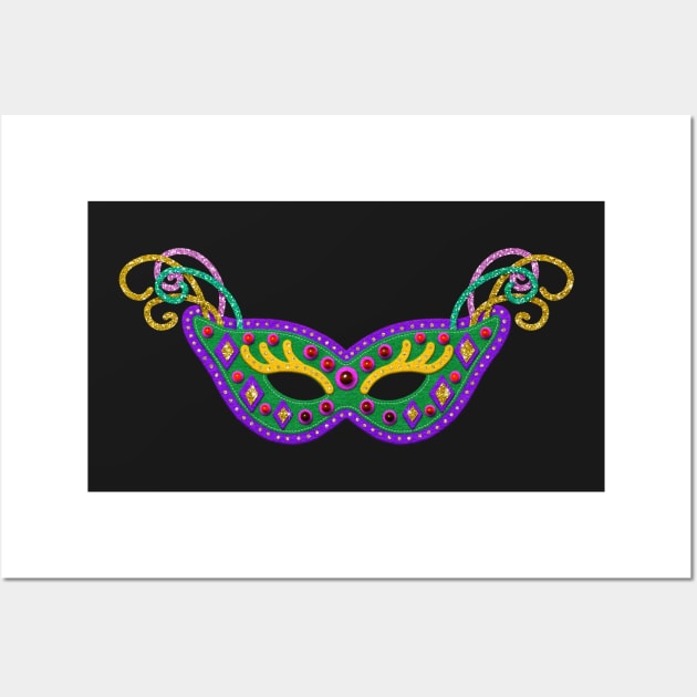 Felt Style Mardi Gras Mask | Cherie's Art(c)2022 Wall Art by CheriesArt